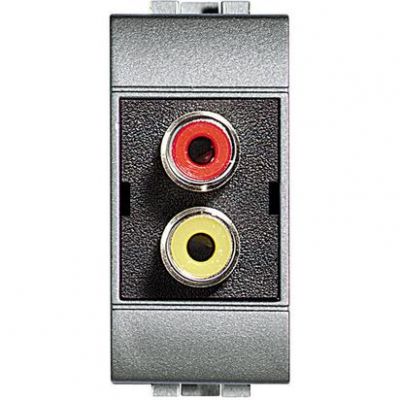 BTICINO LIVINGLIGHT tech modulo doppio RCA NT4269R