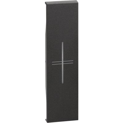 Bticino cofrel ha4832/2xc plaque rectangulaire axolute aluminium brossé