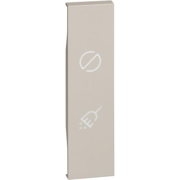 Bticino KG15 Cover Living Now da Applicare su Suoneria (Articolo K4351V230) e Ronzatore (Articolo K4356V230), Cover in Bronzo, 1 Modulo, Colore Nero