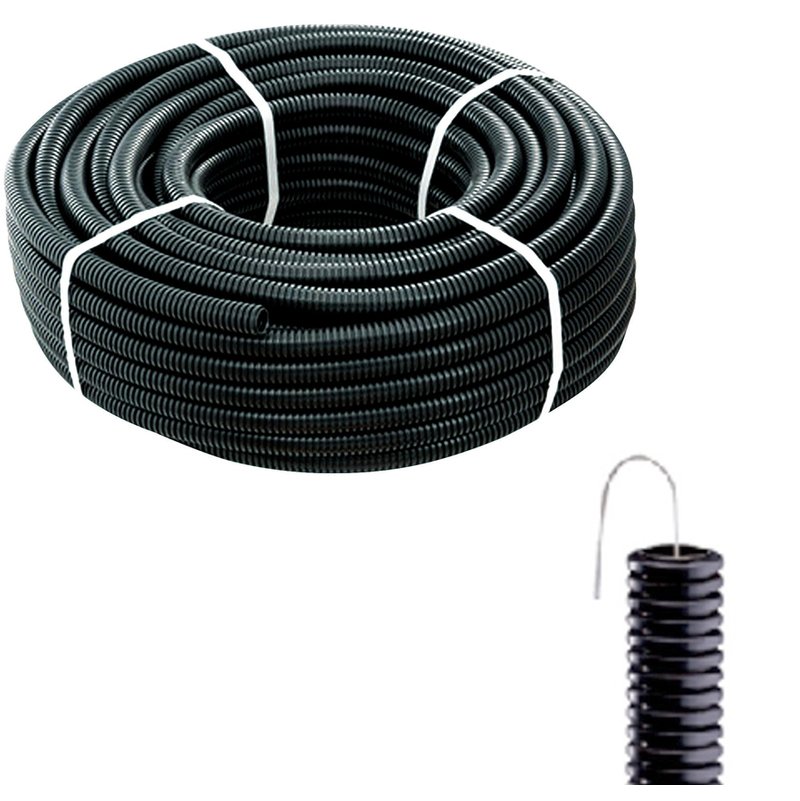 TUBO ONDULATO FESSURATI Corrugato Elettrico Cavo Protezione Isolante - Foto 5