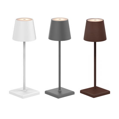 TW - Lampada da tavolo ricaricabile a LED integrato 2,2W IP65 - Luci