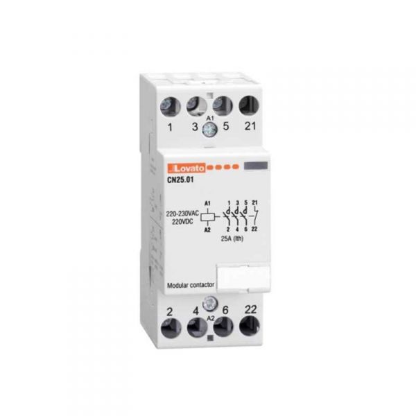 BTICINO FC4A6/230N - Contattore 4NO 400V 63A Bobina 230VAC Per Impianti Elettrici