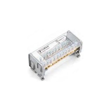 CABUR - Morsetto passante 10mm2, 1-piano, grigio. CBC10GR