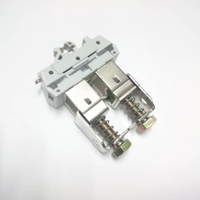 Terminale Legrand grigio per morsetti a vite 1 entrata/1 uscita 037550
