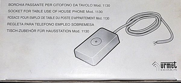 Bouton Supplémentaire Pour Interphone Urmet 1131/100 - Blanc - Pour Ajouter Un Locuteur Ou Une Fonction